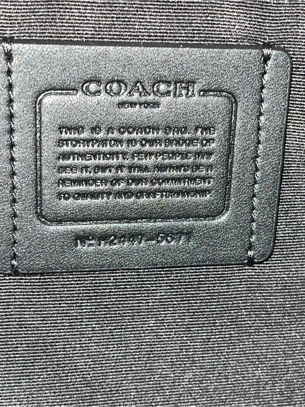 Coach Signature Brown Backpack